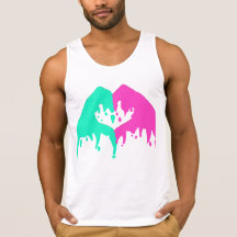 White Melting Hands Tank Top w/ Logo