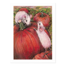 White Mice Postcard