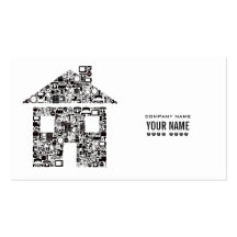 White Modern Construction Template Business Card