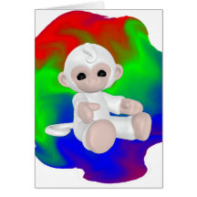 White Monkey Card