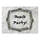 White Moss on Driftwood Beach Party Announcements