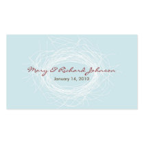 White Nest Favour Tag