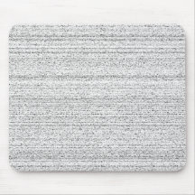 White Noise. Black and White Snowy Grain. Mouse Mat