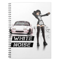 White Noise MX5 Miata Notebook