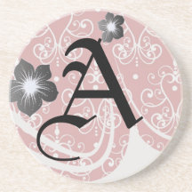 white on red swirl chandelier heart damask drink coasters