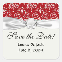 white on red swirl chandelier heart damask square stickers