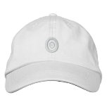 White On White Concentric Embroidery Hat Embroidered Hats