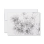 White on White Magnolia Blossom invitation