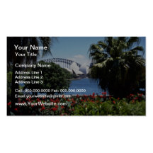 White Opera House in background, Sydney, Australia Business Card Templates