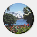 White Opera House in background, Sydney, Australia Magnets