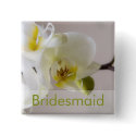 White Orchid • Wedding Button