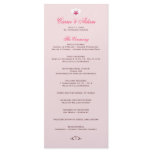 White Orchid Wedding Program rack cards