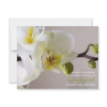 White Orchid • Wedding Reception Invitation