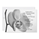 White Orchid Wedding Rehearsal Dinner Invitation