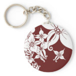 White Orchids Key Chains