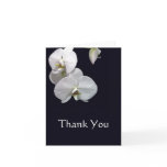 White Orchids Thank You Note