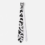 White Paint Blot Tie