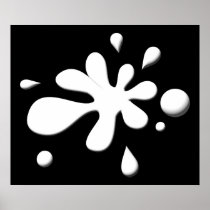 White Paint Splodge