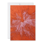 White Paintball on Red invitations