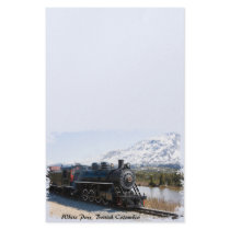 White Pass Train in Snow Stationery