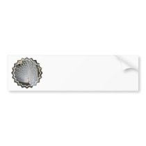 White Peacock Bumper Stickers