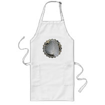 White Peacock Long Apron