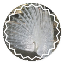 White Peacock Stickers