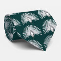 White Peacock Tie