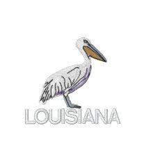 White Pelican Embroidery, LOUISIANA Polo Shirt