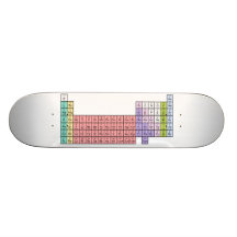 White Periodic Table skateboard