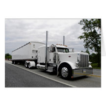 White Peterbilt 379 Note Card
