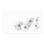 White Petunias business cards