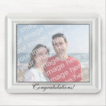 White Photo Frame Mousepad