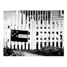 White Picket Fence Postcard