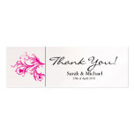 White & Pink floral Wedding favour Gift tag business cards