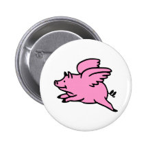 White Pink Flying Pig