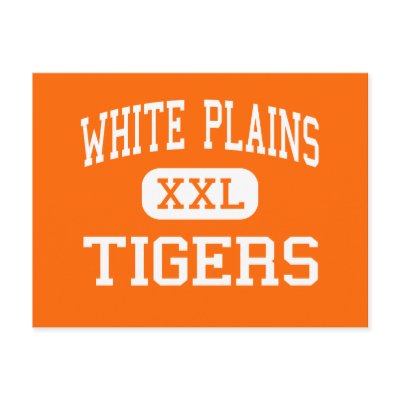 White Plains - Tigers - High - White Plains Post Cards by customteamsportswear