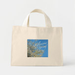 WHITE PLUM BLOSSOMS TOTE BAG