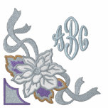 White Poinsettia - Customise embroidered shirts