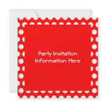 White Polka Dots invitations