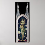 White Pomegranates ART PRINT gothic renaissance