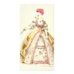 White Poodle Marie Antoinette French Fashion photo cards