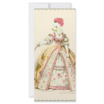 White Poodle Marie Antoinette French Fashion Custom Rack Cards