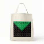 White pumpkins on green black fade canvas bags