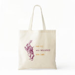 White Rabbit, Alice in Wonderland Canvas Bag