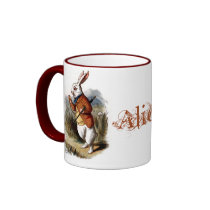 White Rabbit (colour) Coffee Mugs