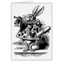 White Rabbit from Alice in Wonderland cards