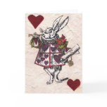 white rabbit herald card