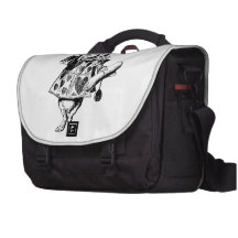 White Rabbit Herald Inked Black Commuter Bag