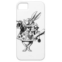 White Rabbit Herald Inked Black iPhone 5 Case